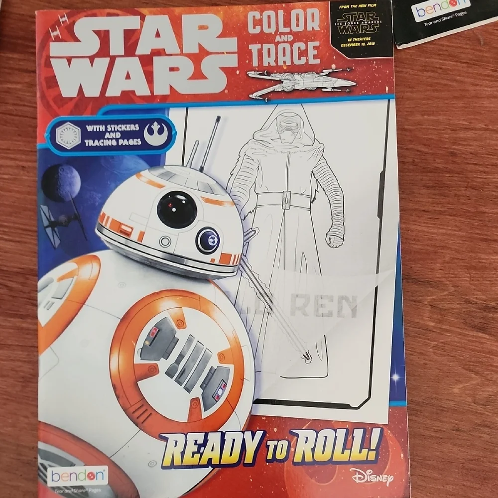 Disney Star Wars Coloring Book with Red and Black Design